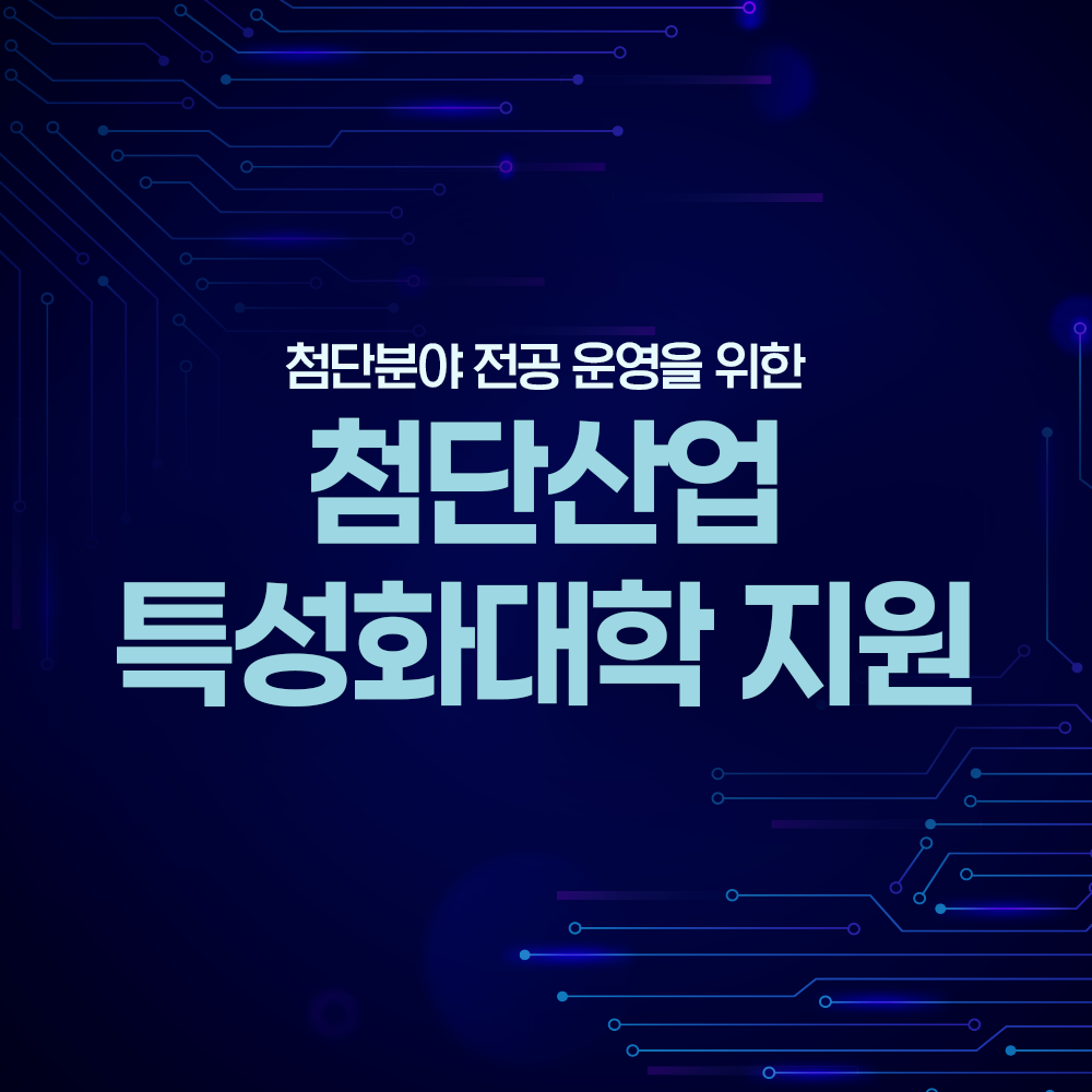 첨단산업 특성화대학 지원